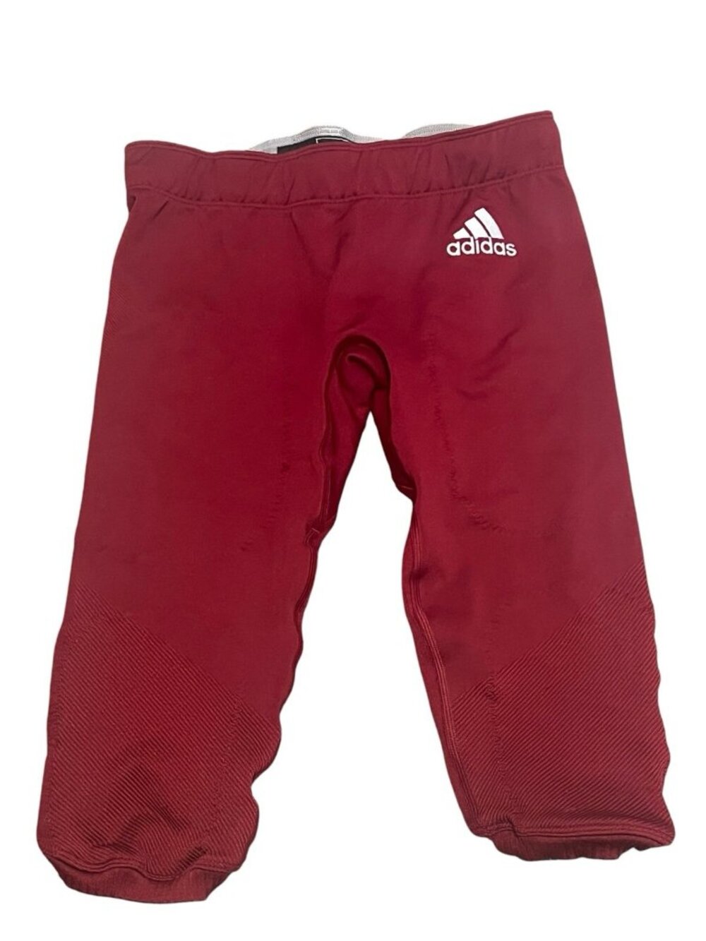 adidas Youth Football Pants Boys Team Maroon/White No Pads Size XL